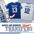 Names and Numbers | Premium DTF Transfers | Printed Marketplace