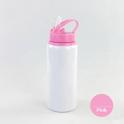 600ML Blank Bottle with Straw for Sublimation Print