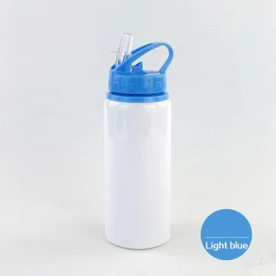600ML Blank Bottle with Straw for Sublimation Print