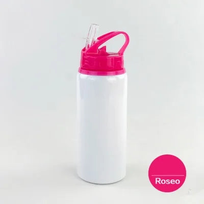 600ML Blank Bottle with Straw for Sublimation Print